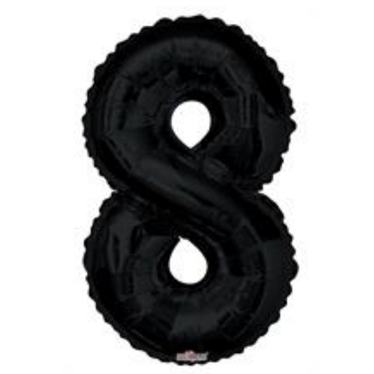 Foil Black Number 8