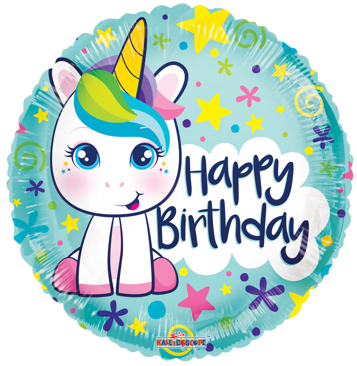 Feliz cumpleaños lindo unicornio