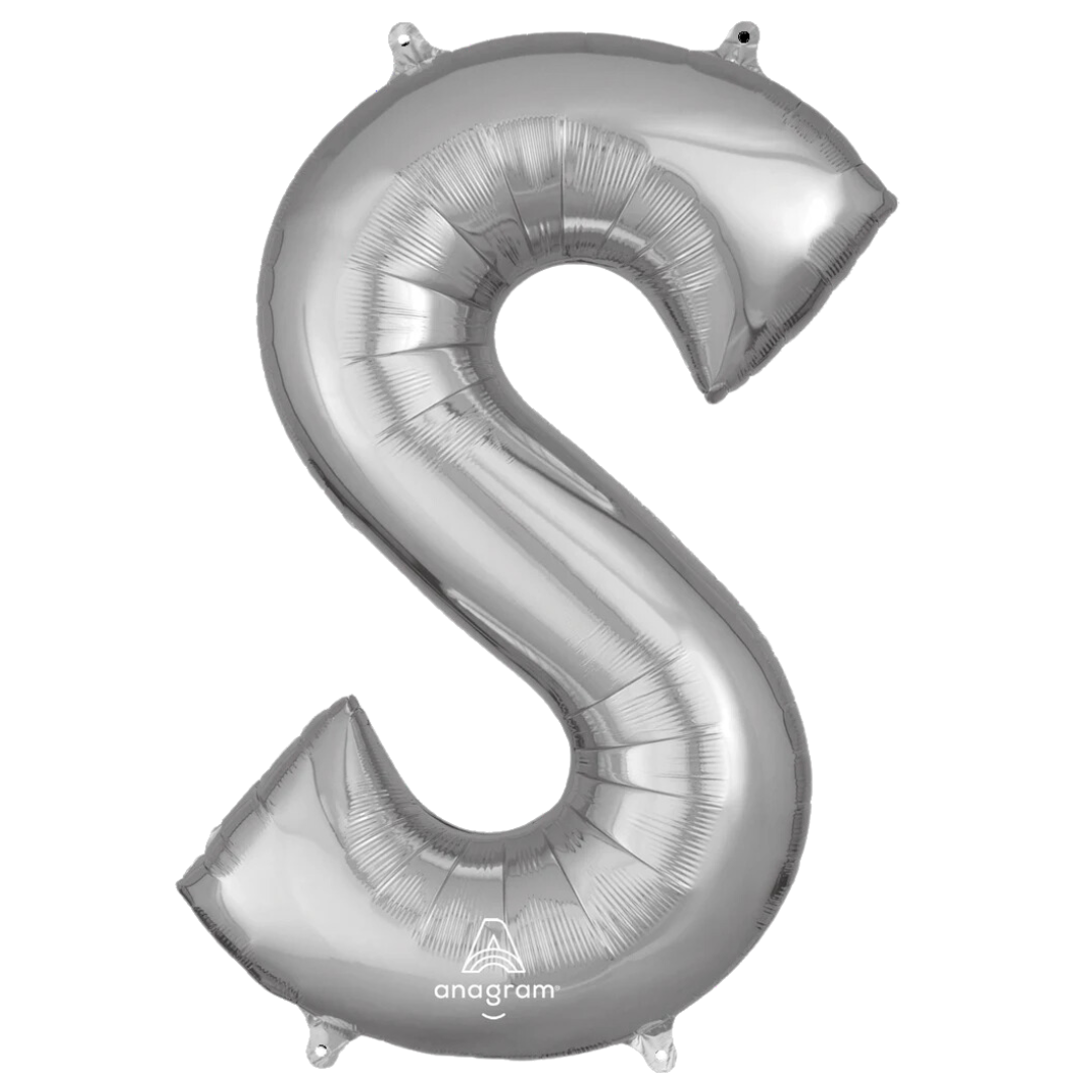 Foil Silver Letter S