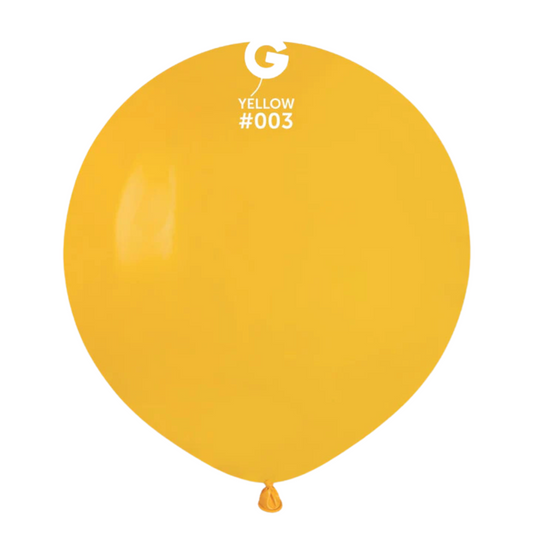 Globo de látex amarillo oscuro