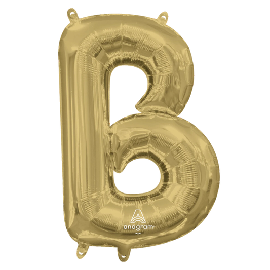 Foil White Gold Letter B