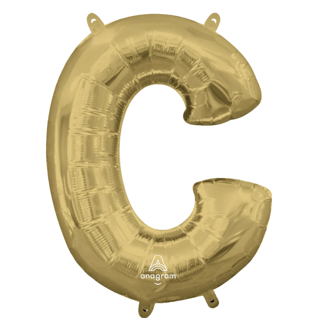 Foil White Gold Letter C