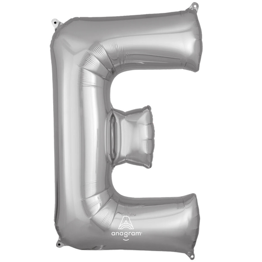 Foil Silver Letter E