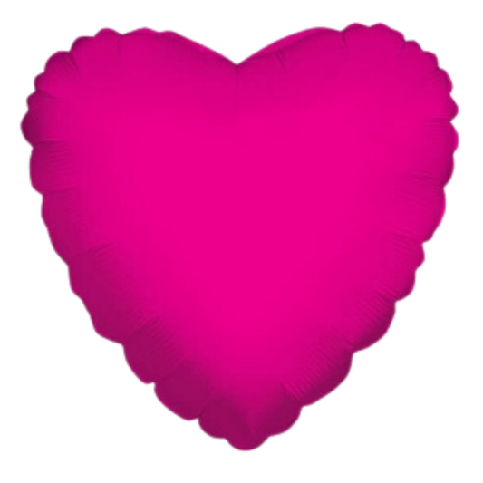 Heart Shape Foil  Hot Pink