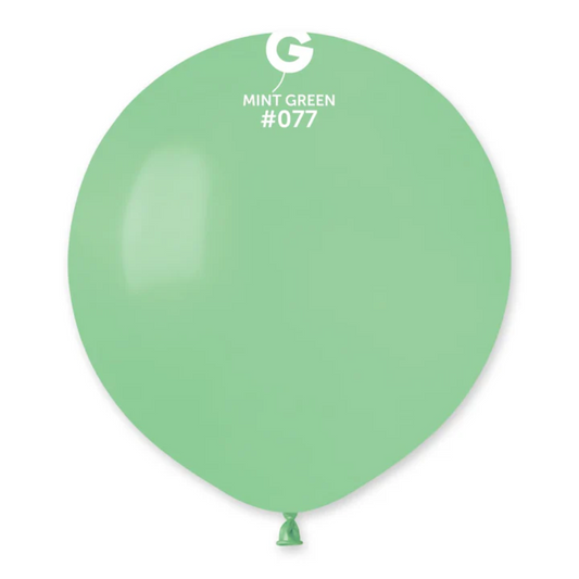 Globos de látex verde menta