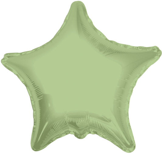 Star Shape Foil Olive Green