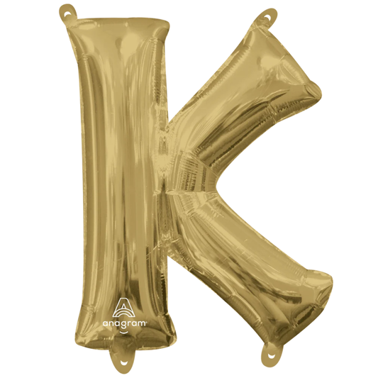 Foil White Gold Letter K