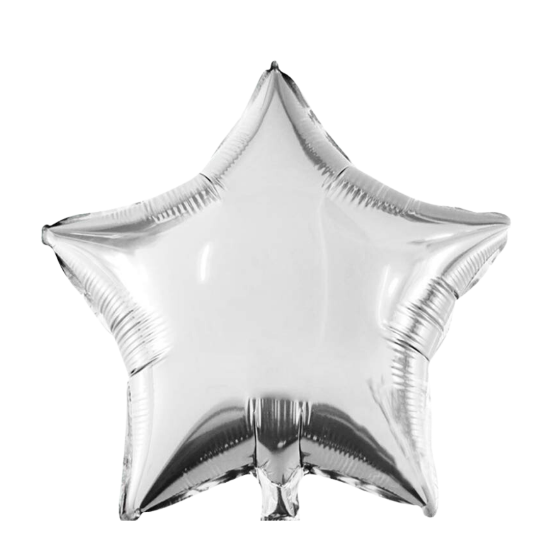 Star Shape Foil Silver