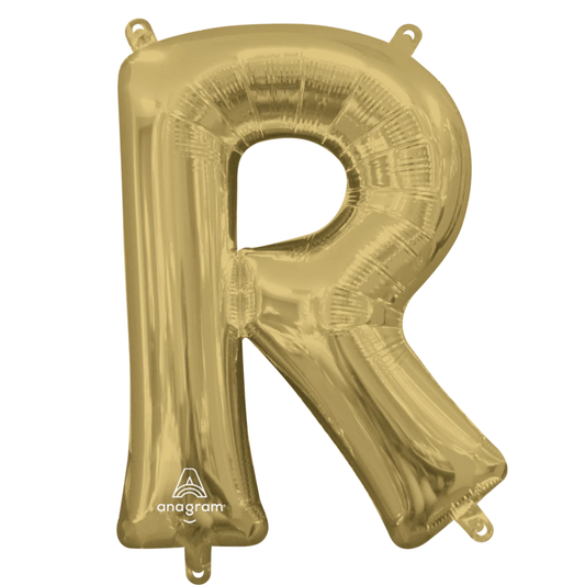 Foil White Gold Letter R