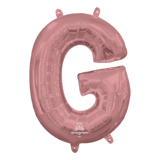 Foil Rose Gold Letter G