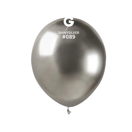 Latex Balloon Shiny Silver