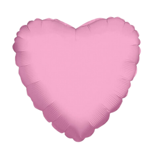 Heart Shape Foil Baby Pink