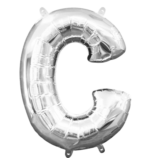 Foil Silver Letter C