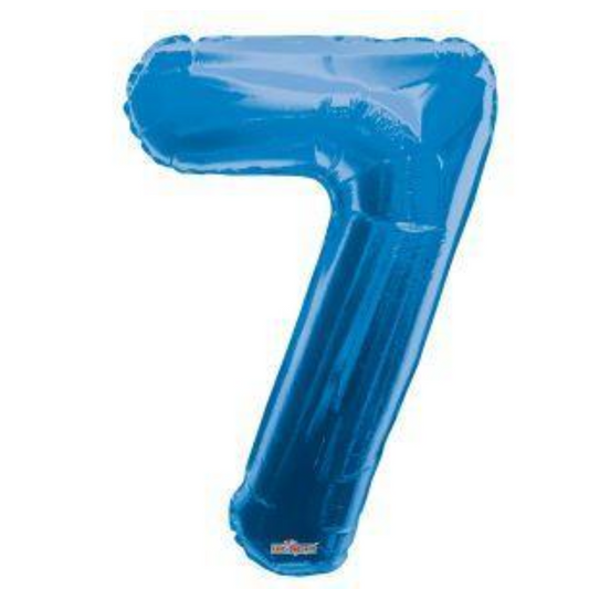 Foil Blue Number 7